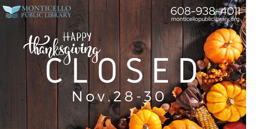 Closed for Thanksgiving